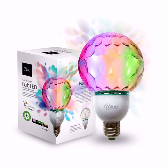 Luz Fiesta 7791 - Bulb LED. Ampolleta led multicolor 